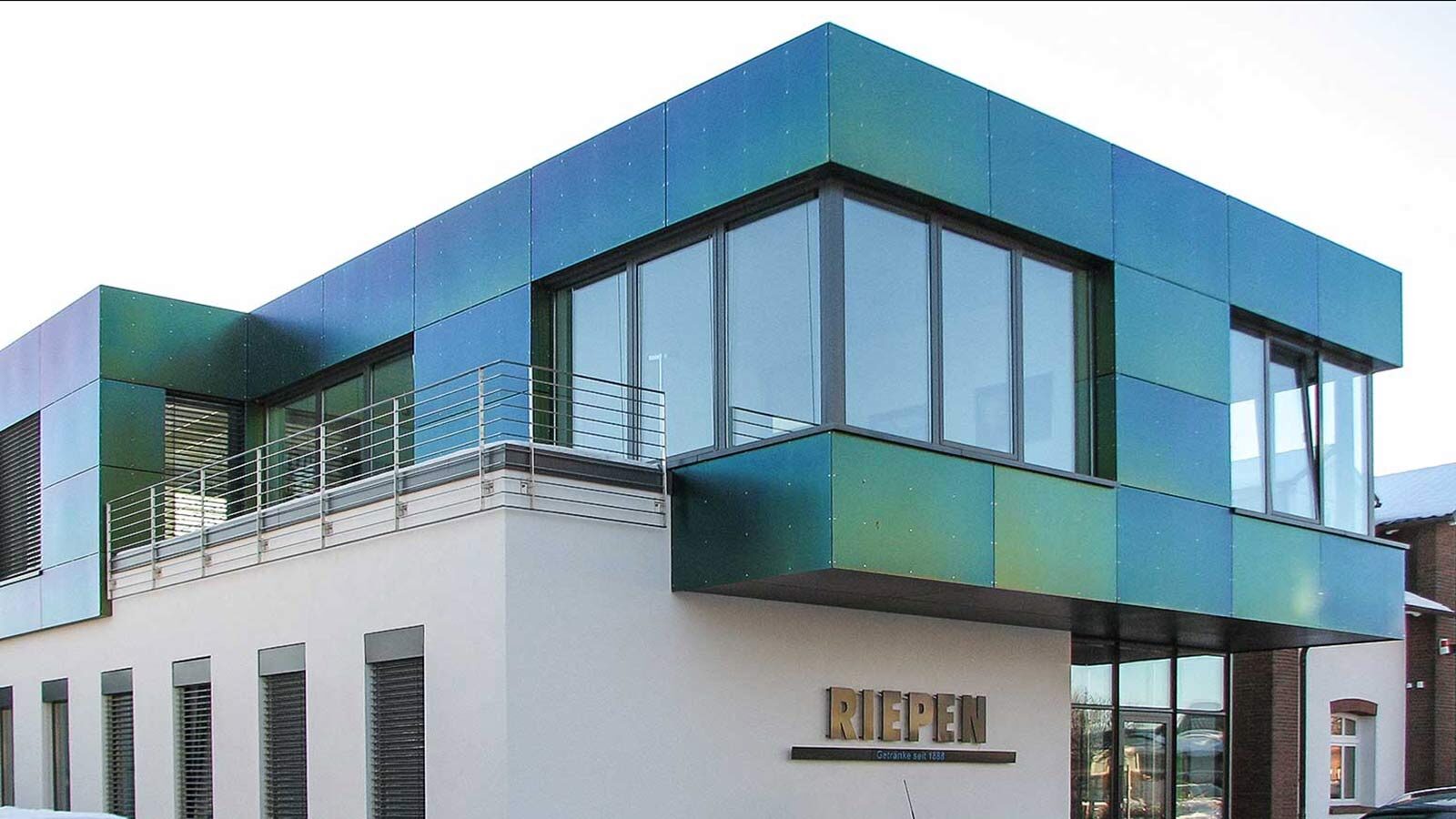 Architekt Ladwig, Neubau-Buerogebäude mit Lagerhalle